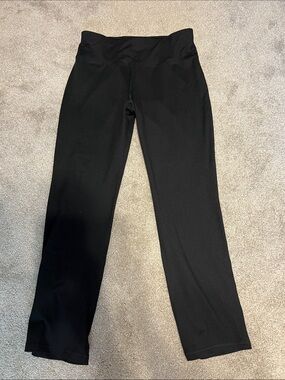 Avia Black Wide-Waistband Track Pants